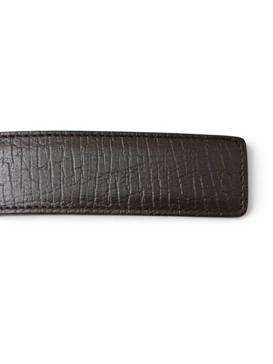 Gucci Belt 95 Leather Sherry Line Dark Brown Green Red main image 8